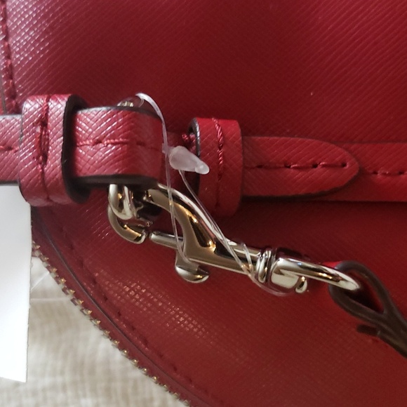 Coach Peyton Leather Mini Handbag New Red 🥳 + Free gft - Picture 4 of 15